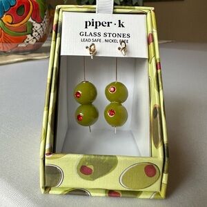 Piper K Olive Earrings